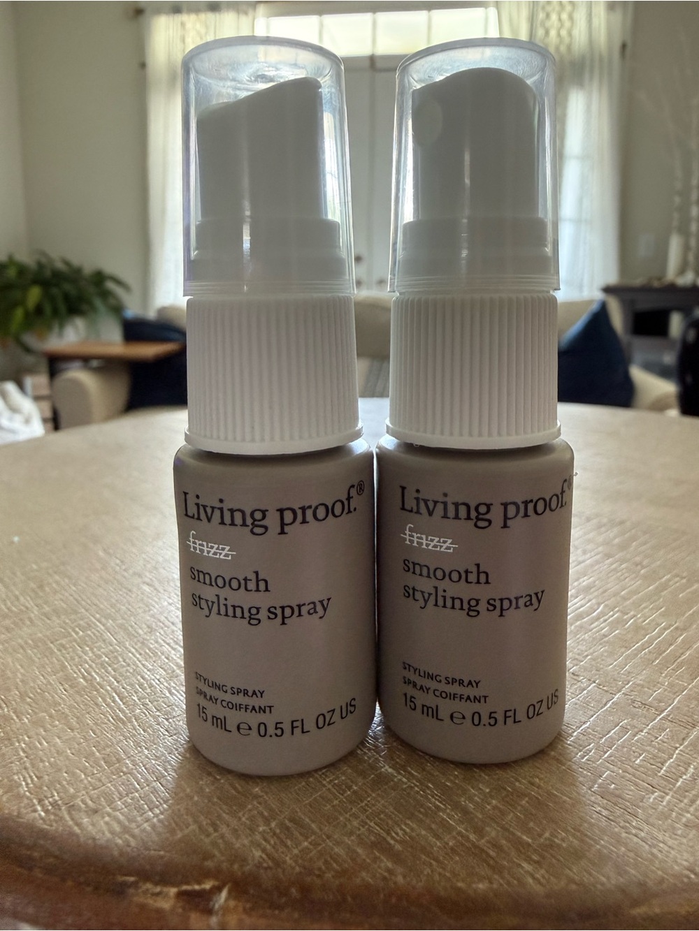 Living Proof Smooth Styling Spray - 2 bottles travel size
